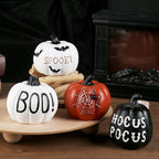 Spooky Resin Pumpkin Decor - Gothic  Tabletop Centerpiece for Halloween Lootquake LLC