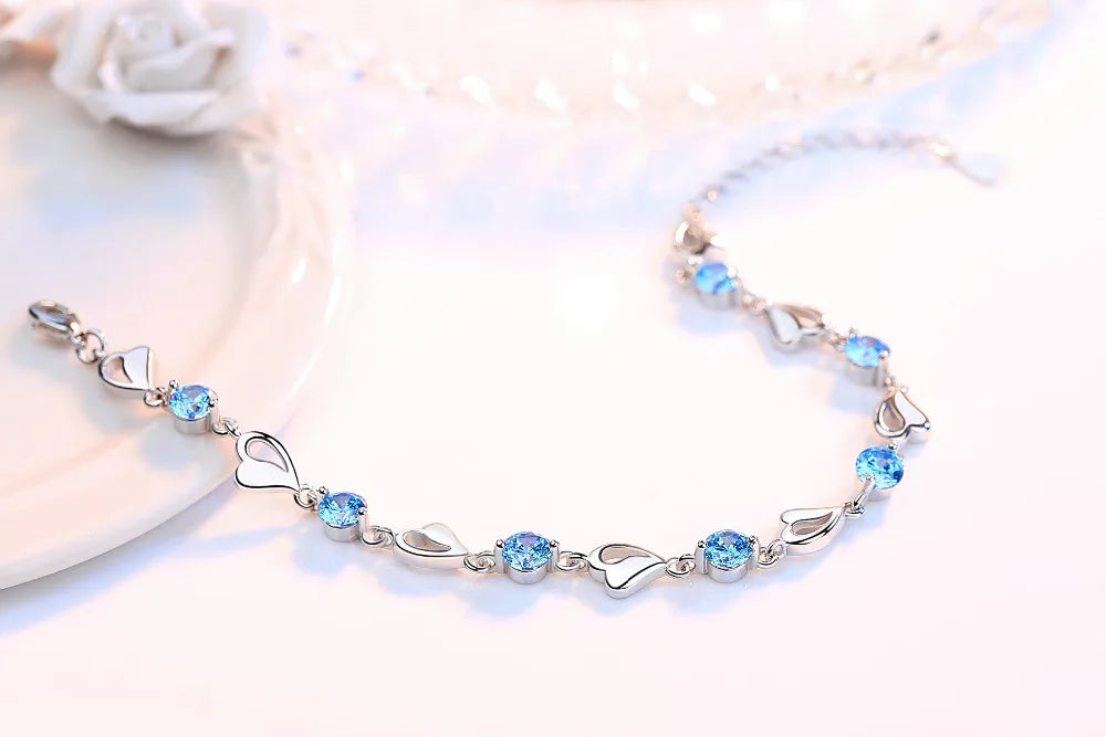 Fashion charm 925 Sterling Silver Bracelet for man woman Twisted rope chain fine jewelry Wedding party Christmas gift Lootquake LLC