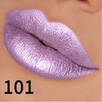 19 colors glitter lipstick hydrating red pink sparkling shine lip color highly pigmented lip tints metallic finish lip makeup Lootquake LLC