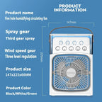 3 In 1 Fan AIr Conditioner Household Small Air Cooler LED Night Light Portable Humidifier Air Adjustment Fan Office Home Fan New Lootquake LLC