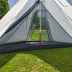 Ultralight Pyramid Tent‘s Inner Tent Outdoor Rodless Summer Mesh Tent Portable Backpacking Hiking Camping Teepee Inside Tent