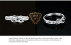 JewelryPalace New Arrival Infinity Love Knot Gemstone 925 Sterling Silver Statement Ring for Woman Fashion Classic Fine Jewelry