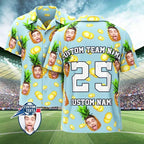 2025 Custom Photo Face Name Hawaiian Shirt Personalized Diy Text Beach Shirt Gift Mens Designer Shirts Customize Club Jersey Lootquake LLC