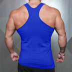 FlexFit Cotton Sleeveless Muscle Tank - Irregular Hem THRIXINE