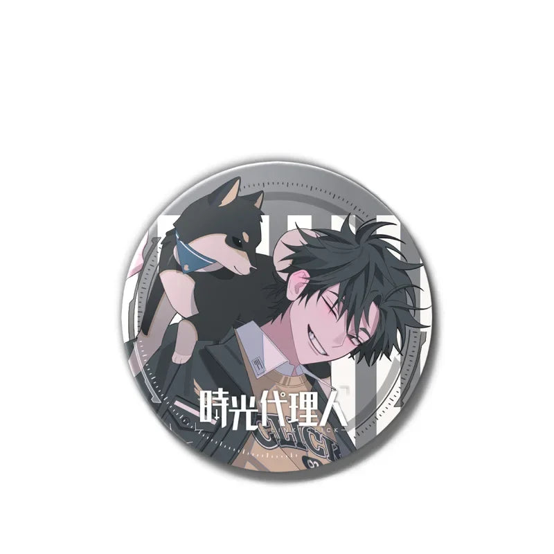 Anime Link Click Charles Lucas Jo Brooch Pin Badges Pins Cosplay Metal Brooches for Women Bag Accesorios Jewelry Fans Gifts