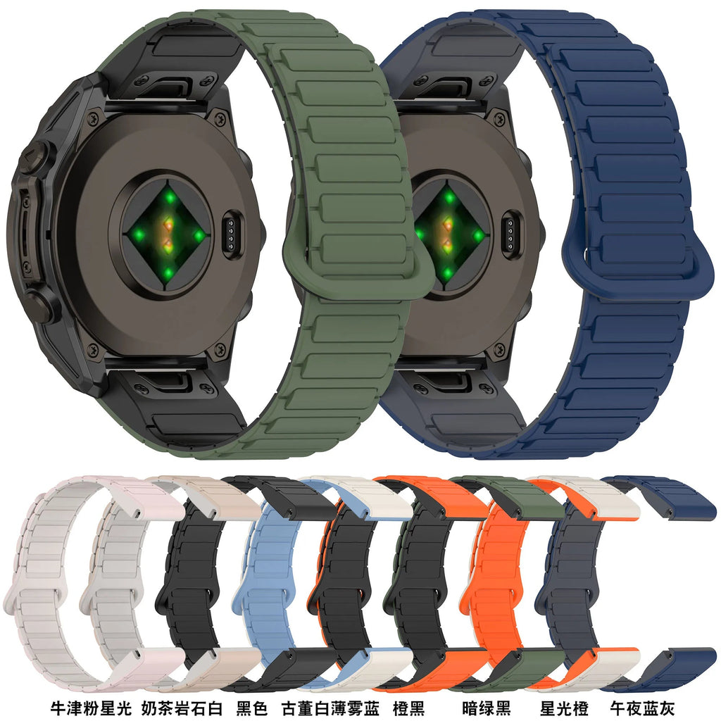 Garmin Fenix Silicone Magnetic Strap - Versatile & Comfortable BandsCo Straps