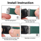 Fitbit Inspire 3, 2, 1, HR Nylon Band - Breathable Strap - SJB-DIAMOND ELITES