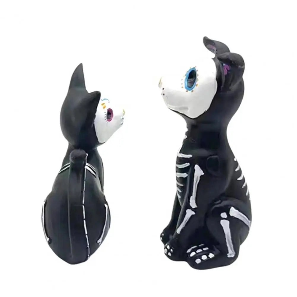 Halloween Home Decorations Dog Cat Ornament Spooky Halloween Haunted House Decor Ghost Cat Dog Ornament Sculpture for Home Lootquake LLC