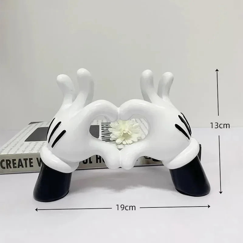 Aesthetic Hand Figurines Worship Money Creative Resin Sculpture Art Hand Statue Luxury Livingroom Decoration Desk Accessories Lootquake LLC