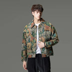 New Chinese Style Men's Clothing Trendy Casual Printed Jacket Men's Styles Domineering and Trendy Styles Pi-Mart
