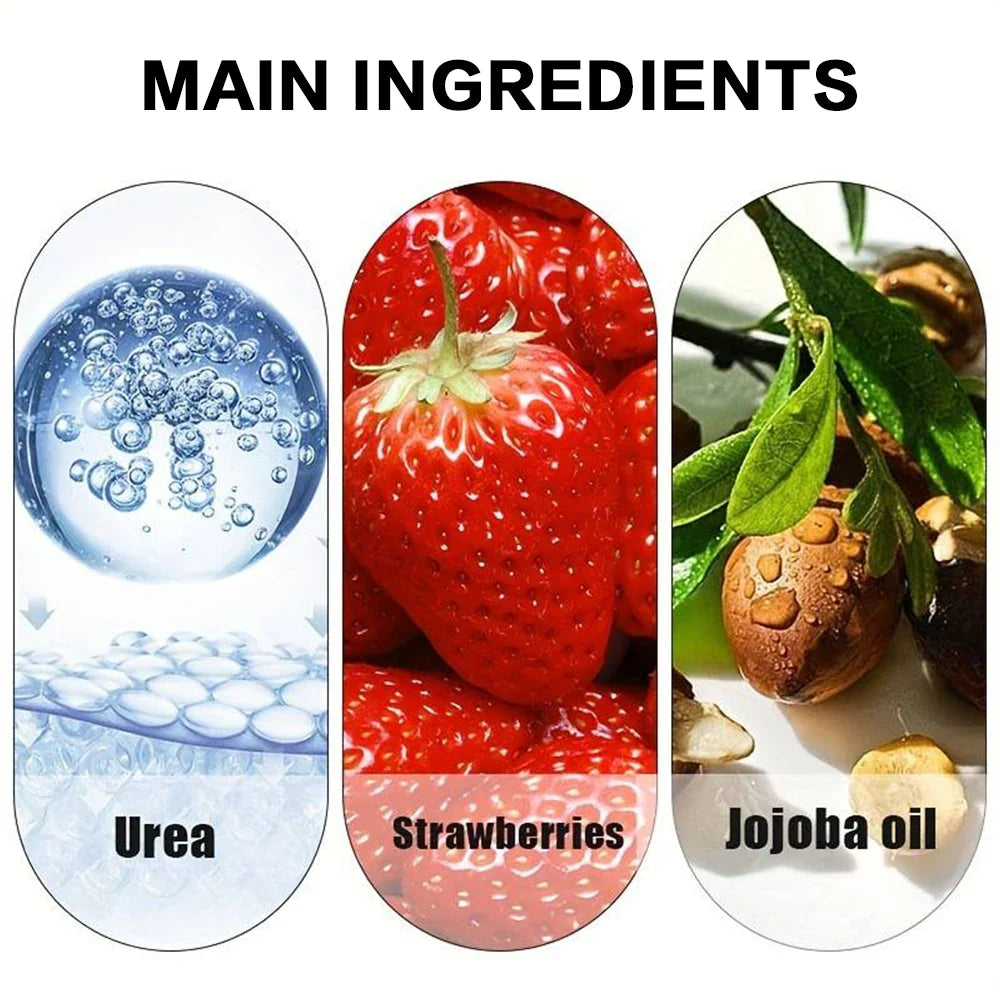 Urea Cream Strawberry Hand Feet Cream Prevent Dryness Cracking of Hands and Feet Deeply Hydrates Exfoliates Soothing Skin Care Lootquake LLC