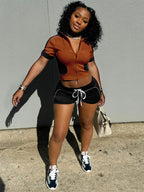 Chic Two-Tone Summer Sportswear Set for Women