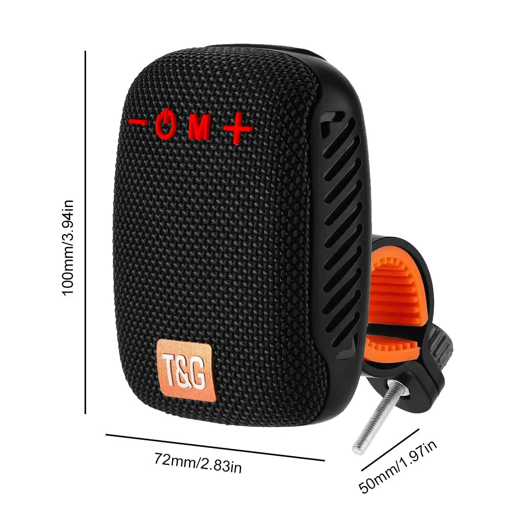 Wearable Bluetooth-Compatible5.3 Speaker with Strap Magnetic Clip-On Wireless Portable Speakers Small Speaker for Cycling/Hiking Lootquake LLC