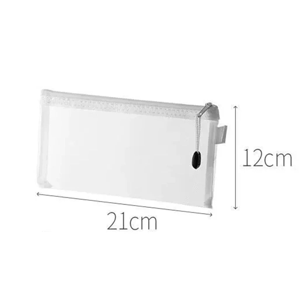 3pcs/1pcs Mesh Zipper Pouch Document Bag Children's puzzle piece storage bag Zip File Folders School Office Supplies Pencil Case Lootquake LLC