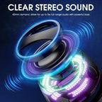 Wireless Bluetooth Speaker with RGB Lights, Stereo Sound & Phone Stand - Portable Mini Travel Speaker for iPhone & Android Lootquake LLC