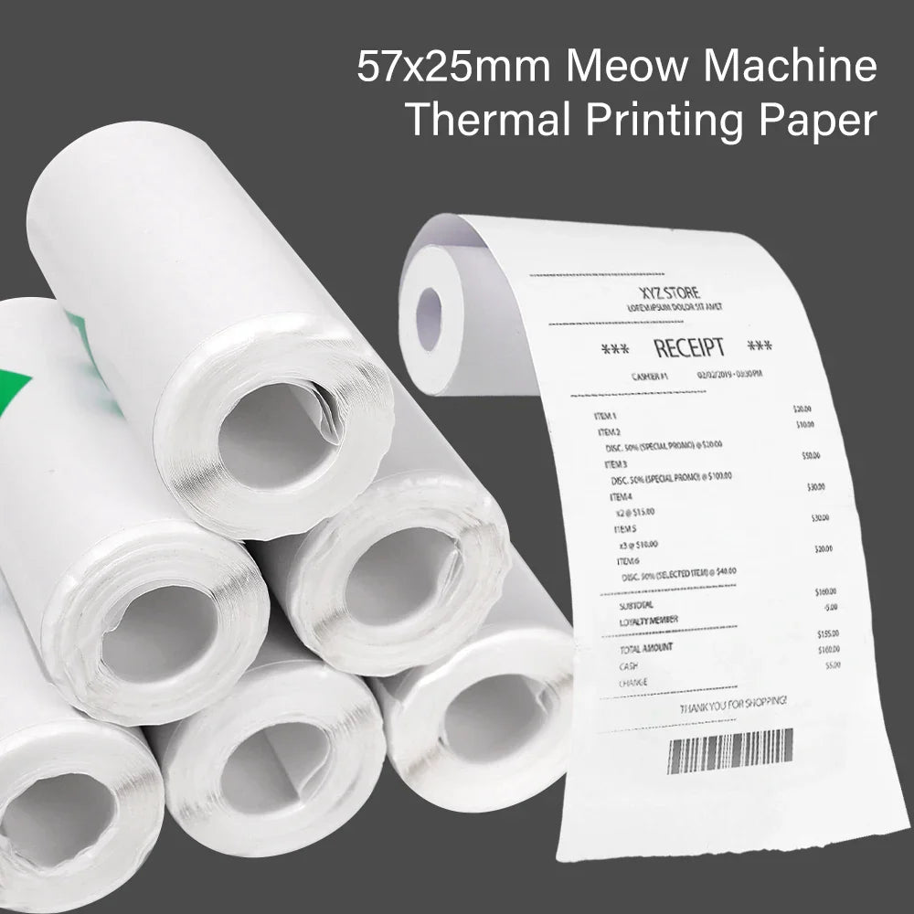 Self-adhesive Paper Sticker Colored Thermal Paper Roll for Mini Printer Kids Instant Print Camera HD Printing Paper Lootquake LLC