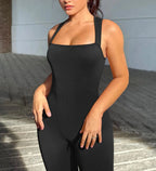 FitFlex Diva: Sleek High Waist Sports Jumpsuit - SJB-DIAMOND ELITES