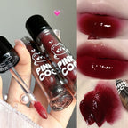 Dark Red Brown Mirror Lip Glaze Water Light Moisturizing Non-stick Cup Highly Pigmented Red Liquid Lipstick Lips Makeup Cosmetic Lootquake LLC