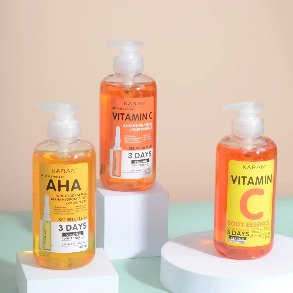 500ml Vitamin C&VE Face Serum VC Fruit Acid Brightening Repair Anti-aging Body Essence Alpha Hydroxy Acids (AHA) Essence Lootquake LLC