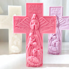Cross Angel Virgin Mary Jesus Candle Silicone Mold Handmade Greek Mythology Sculpture Plaster Candle Soy Wax Mould Home Decor Lootquake LLC