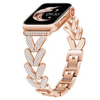 Apple Watch Stainless Steel Band - Sparkly Crystal Design