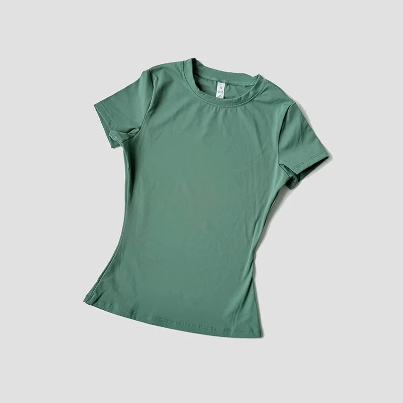 FlexiFit Seamless Yoga Tee for Active Women THRIXINE