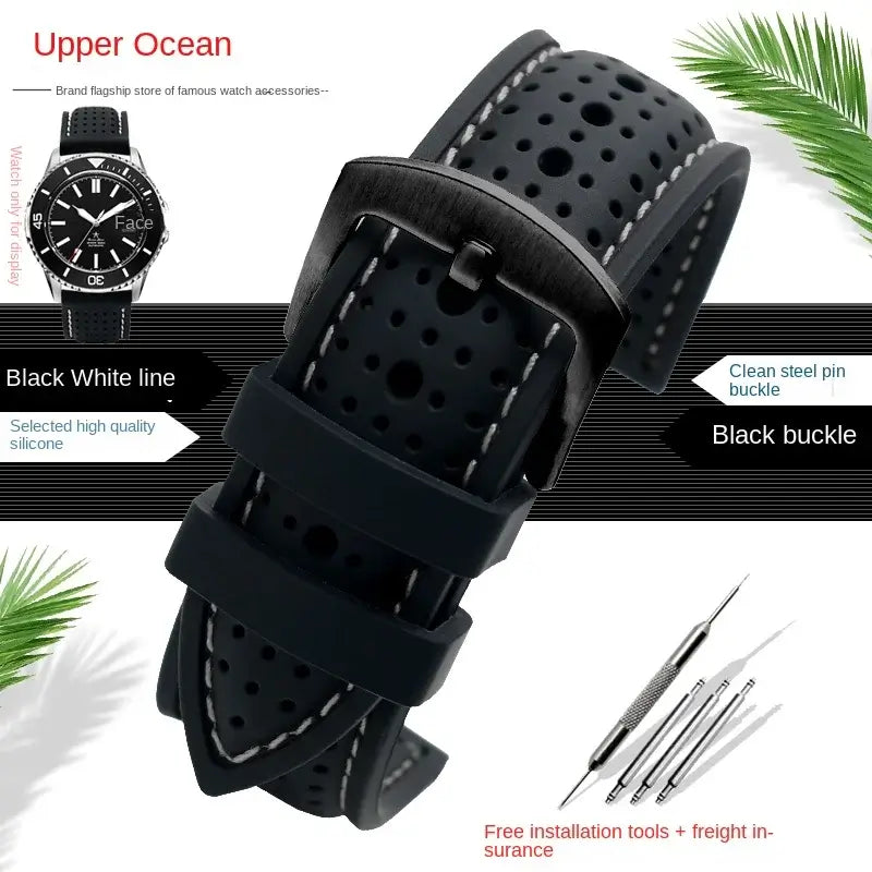 Ticwatch Silicone Band - Breathable, Comfortable, Versatile - SJB-DIAMOND ELITES