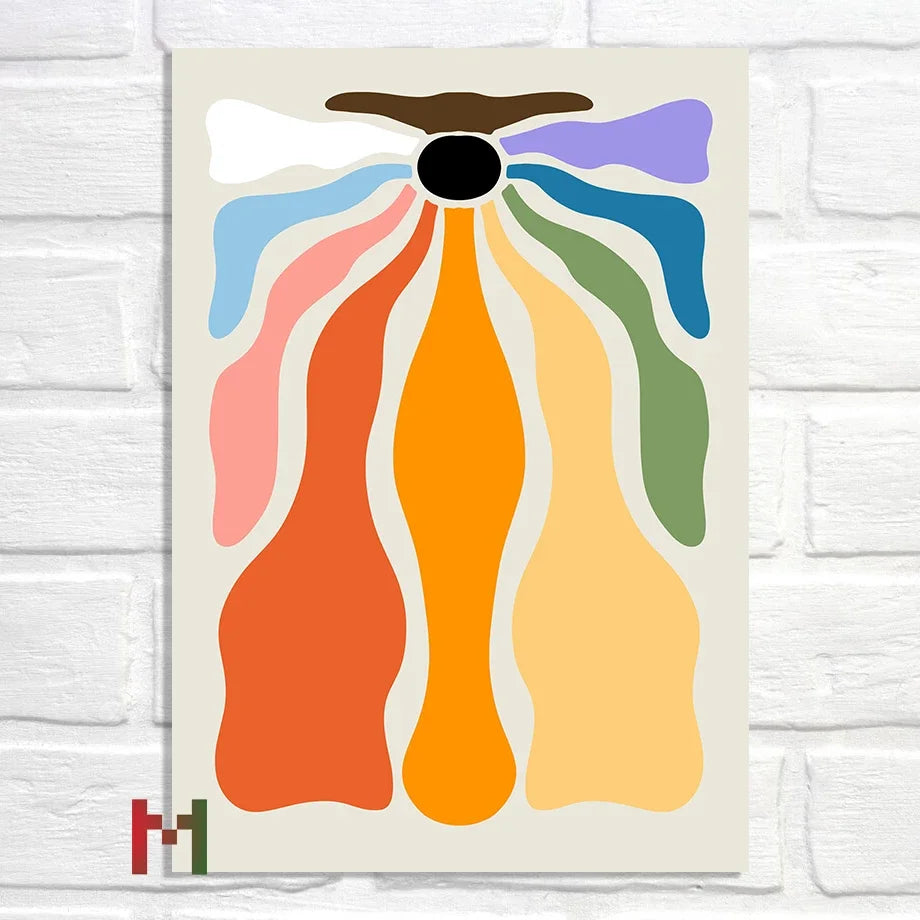 Abstract Pride Art Canvas Print Wall Decor LGBT Home Art Pi-Mart