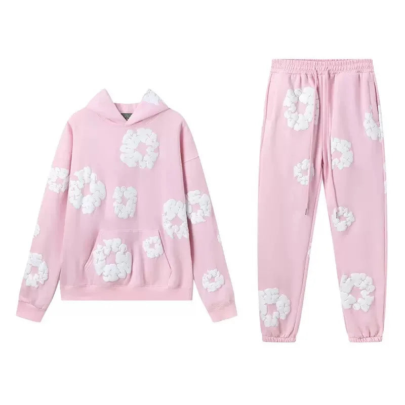 DENIM TEARS Foam Cotton Printed Hoodie Pi-Mart