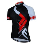 Mens Cycling Jersey Classic Black Cycling Racing Tops Short Sleeve THRIXINE