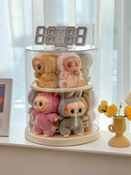 Labubu Rotating Display Box, Transparent Acrylic, Plush Doll Hand-Made Dust-Proof Labubu Pendant Storage Box. Lootquake LLC