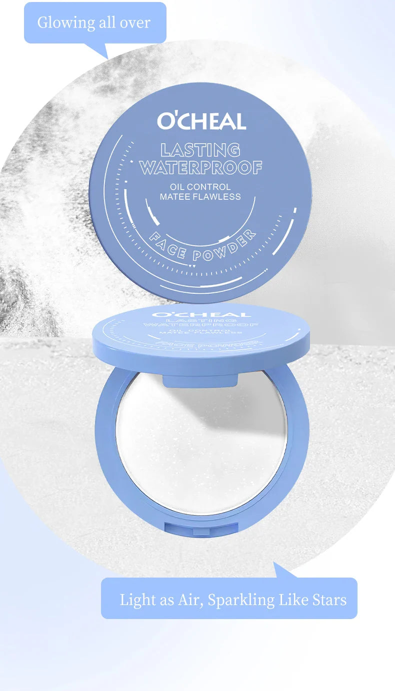 Ocheal Matte Face Setting Powder Oil-control Lightweight Radiant Foundation Pressed Powder Face Full Coverage Makeup Cosmetic Lootquake LLC