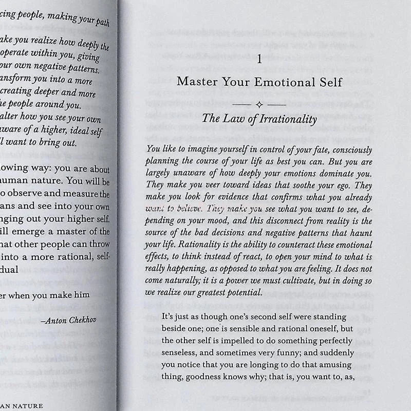 The Laws of Human Nature By Robert Greene Book-English Book for Adult