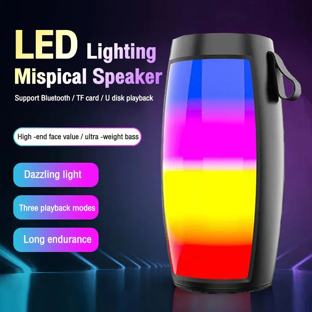 S12 Wireless Bluetooth Speakers Powerful Portable Sound Box Subwoofer Car Audio Bass MP3 Player Sound System LED Lights Lootquake LLC