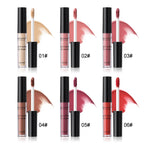 6-Color Velvet Lip Glaze Lipstick High Color Lip Makeup Waterproof Long-Lasting Nude Lip Color Liquid Cosmetics Lootquake LLC