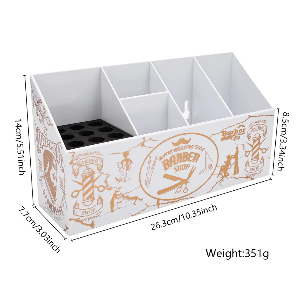 Hairdressing Storage Box Hair Scissors Combs Clips Holder Barbershop Removable Large Capacity Haircut Rack Home Storage Tools