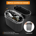 Car Mounted Garbage Bin, Side Mounted Storage Bin with Lid, Mini Storage Bag, Multi-purpose Car Seat Backrest Storage Box