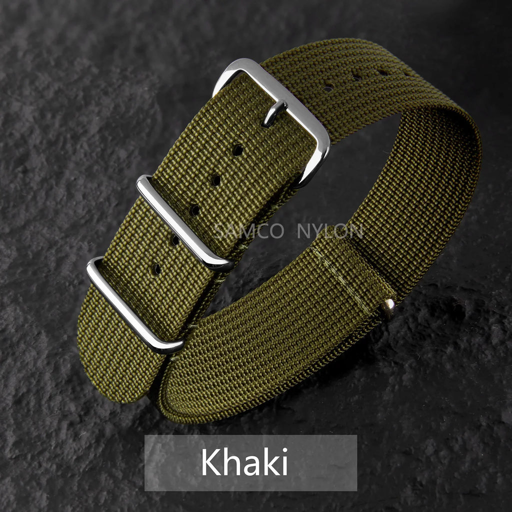 COROS Nylon Ribbed Watch Band For Smartwatch - Military Washable Strap