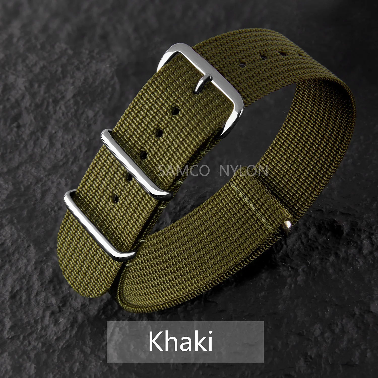 COROS Nylon Ribbed Watch Band For Smartwatch - Military Washable Strap