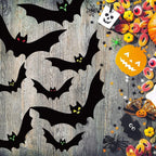 Funny Spooky Halloween Bat Decorations with Eyes Trick or Treat Bats Wall Decor Realistic Simulation Bat Pendant Halloween Party Lootquake LLC