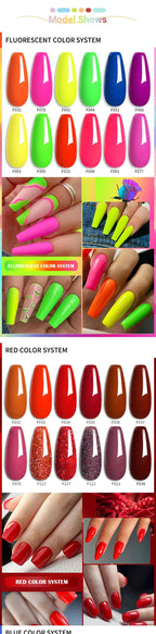 LILYCUTE 5Pcs/Set 7ML Red Brown Nail Gel DIY Nail Art Semi Permanent UV Gel Polish Long Lasting Design Manicure Kit Supplies Lootquake LLC