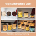 Foldable Table Lamp Touch Dimmable LED Portable Lantern Light USB Rechargeable Tent Read Bedroom Bedside Lantern Night Light Pi-Mart