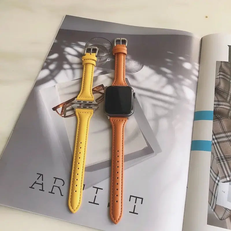 Apple Watch Leather Strap - Premium Quality, Stylish Design - SJB-DIAMOND ELITES