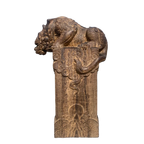 Hand Carved Vietnam Wood Wooden Mythical Beast Statue Figurine Wealth Attracting Auspicious Ornament Home Office Desk Decor Lootquake LLC
