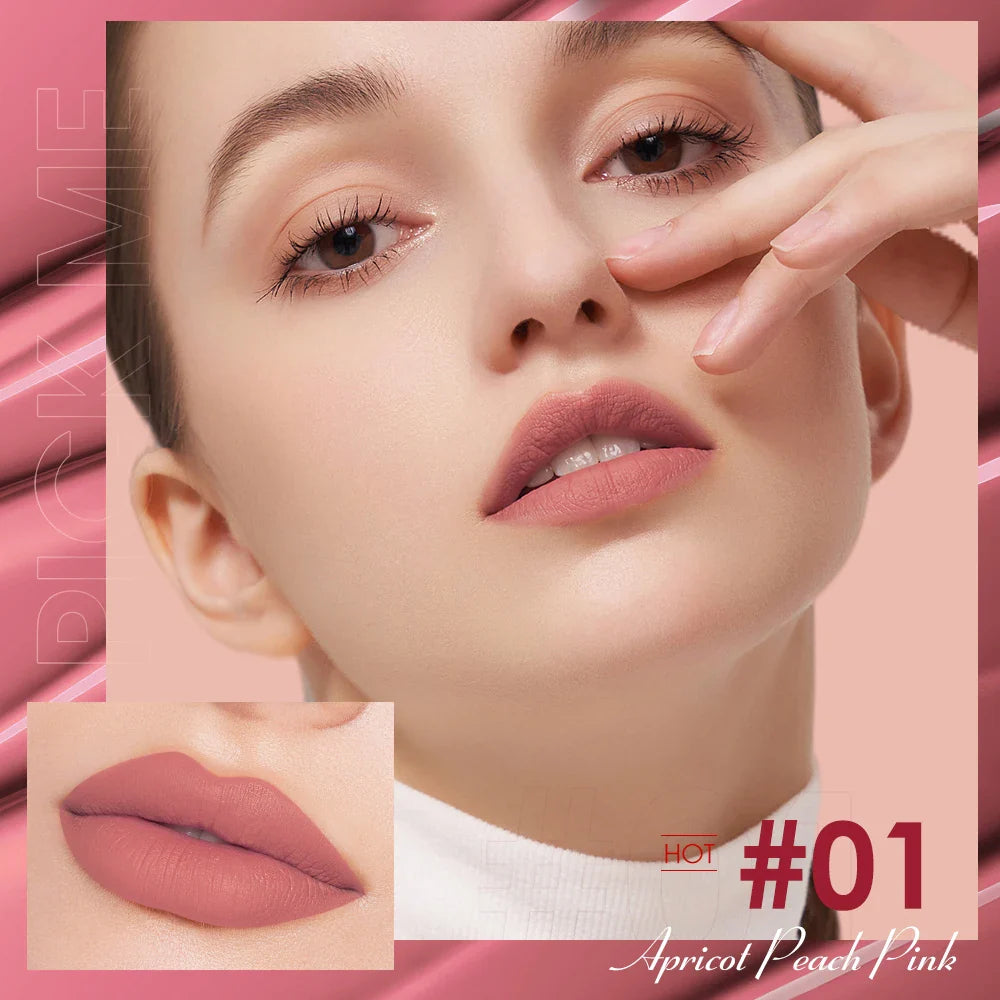 O.TWO.O 12 Color Liquid Lipstick Matte Finish Sexy Silky Lip Gloss Waterproof Kiss-proof Lasting Lip Glaze Lip Tint Cosmetics Lootquake LLC