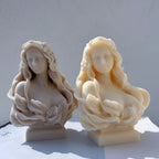 Beautiful Lady Statue Candle Mold Goddess Female Bust Silicone Molds Greek Art Woman Sculpture Soy Wax Tool Lootquake LLC