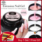 BORN PRETTY 60/30ml Hard Jelly Extension Nail Gel Polish French Nails Nude Pink White Clear Nail Supplies Gel for extension Lootquake LLC