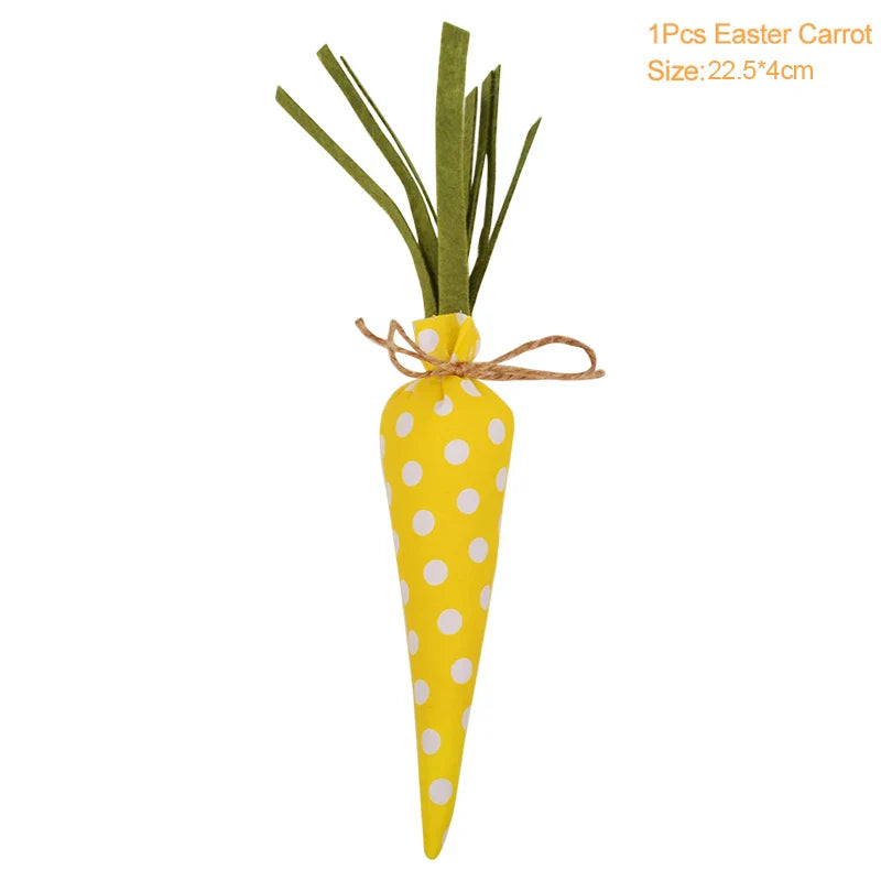 3/1pcs Nov Woven Easter Carrots Ornaments Hanging Pendant for Easter Home Decorations Supplies 2023 Kids Easter Favors Gifts Toy Lootquake LLC