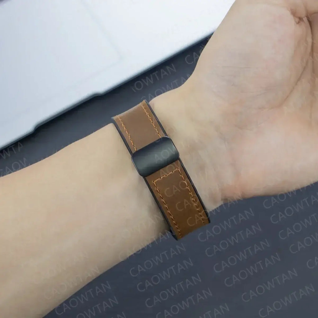 Garmin Soft Leather Band - Magnetic Buckle QuickFit Design - SJB-DIAMOND ELITES