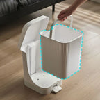 Separating 10L Waste Bins Storage Wastepaper Basket Living Room with Cover Household Foot Type Kitchen Large Capacity Trash Can Lootquake LLC